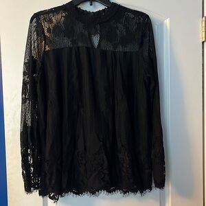 Black lace top